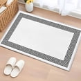 thumbnail image 1 of 2x3 Ft Entryway Area Rug, Black Geometric Kitchen Rug Runner Washable Floor Mat, Modern Key Greek Design Abstract Art Non Slip Indoor Door Mat Throw Carpet for Bathroom Living Room Bedroom, 1 of 8