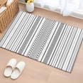 thumbnail image 1 of 2x3 Ft Entryway Area Rug, Black White Striped Kitchen Rug Runner Washable Floor Mat, Modern Farmhouse Geometric Non Slip Indoor Door Mat Throw Carpet for Bathroom Living Room Bedroom, 1 of 8
