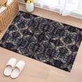 thumbnail image 1 of 2x3 Ft Entryway Area Rug, Boho Black Blue Kitchen Rug Runner Washable Floor Mat, Modern Abstract Geometric Retro Non Slip Indoor Door Mat Throw Carpet for Bathroom Living Room Bedroom, 1 of 8