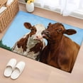 thumbnail image 1 of 2x3 Ft Entryway Area Rug, Brown Cows Kitchen Rug Runner Washable Floor Mat, Country Elegant Farmhouse Modern Art Non Slip Indoor Door Mat Throw Carpet for Bathroom Living Room Bedroom, 1 of 8