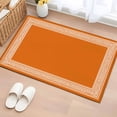 thumbnail image 1 of 2x3 Ft Entryway Area Rug, Burnt Orange Geometric Kitchen Rug Runner Washable Floor Mat, Country Greece Key Art Non Slip Indoor Door Mat Throw Carpet for Bathroom Living Room Bedroom, 1 of 8