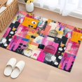 thumbnail image 1 of 2x3 Ft Entryway Area Rug, Colorful Oil Painted Kitchen Rug Runner Washable Floor Mat, Abstract Contemporary Modern Non Slip Indoor Door Mat Throw Carpet for Bathroom Living Room Bedroom, 1 of 8
