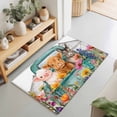 thumbnail image 1 of 2x3 Ft Entryway Area Rug, Country Farm Kitchen Rug Runner Washable Floor Mat, Farmhouse Pig Cow Horse Truck Flowers Barn Non Slip Indoor Door Mat Throw Carpet for Bathroom Living Room Bedroom, 1 of 8
