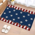 thumbnail image 1 of 2x3 Ft Entryway Area Rug, Country Star Farm Kitchen Rug Runner Washable Floor Mat, Red Blue Patriots Stripe American Flag Non Slip Indoor Door Mat Throw Carpet for Bathroom Living Room Bedroom, 1 of 8