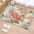 thumbnail image 1 of 2x3 Ft Entryway Area Rug, Farmhouse Pink Floral Kitchen Rug Runner Washable Floor Mat, Spring Blossom Flowers Non Slip Indoor Door Mat Throw Carpet for Bathroom Living Room Bedroom, 1 of 8