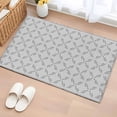 thumbnail image 1 of 2x3 Ft Entryway Area Rug, Grey Morocco Kitchen Rug Runner Washable Floor Mat, Abstract Geometric Leaf Diamond Lattice Non Slip Indoor Door Mat Throw Carpet for Bathroom Living Room Bedroom, 1 of 8