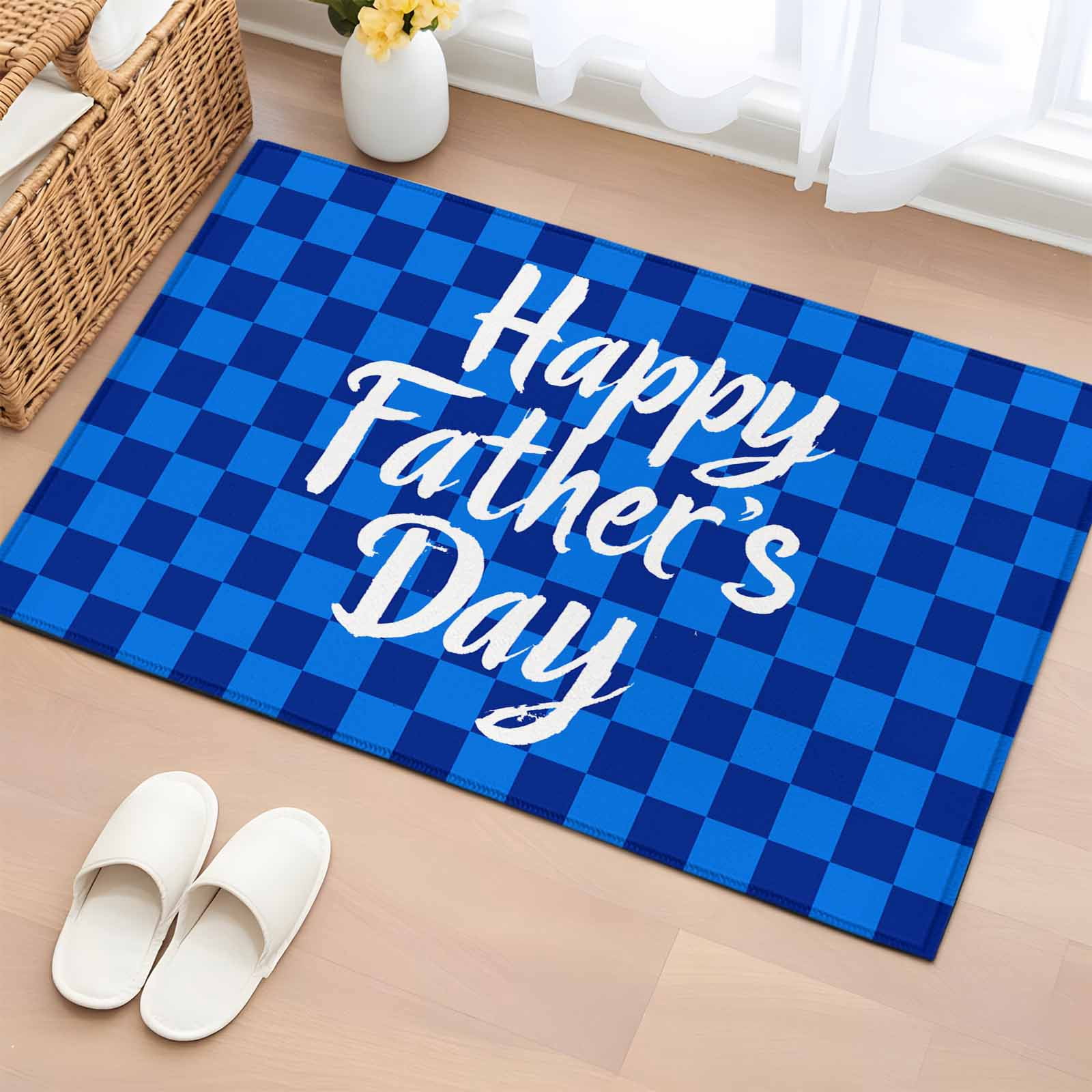 2x3 Ft Entryway Area Rug, Happy Father's Day Kitchen Rug Runner ...