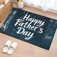 thumbnail image 1 of 2x3 Ft Entryway Area Rug, Happy Father's Day Kitchen Rug Runner Washable Floor Mat, Dark Blue Shabby Wooden Grain Non Slip Indoor Door Mat Throw Carpet for Bathroom Living Room Bedroom, 1 of 8