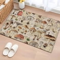 thumbnail image 1 of 2x3 Ft Entryway Area Rug, Mushroom Kitchen Rug Runner Washable Floor Mat, Pastoral Summer Botanical Watercolor Rustic Non Slip Indoor Door Mat Throw Carpet for Bathroom Living Room Bedroom, 1 of 8