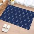 thumbnail image 1 of 2x3 Ft Entryway Area Rug, Navy Blue Anchor Kitchen Rug Runner Washable Floor Mat, Nautical Coastal Summer Ocean Ship Non Slip Indoor Door Mat Throw Carpet for Bathroom Living Room Bedroom, 1 of 8
