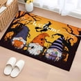 thumbnail image 1 of 2x3 Ft Entryway Area Rug, Orange Halloween Kitchen Rug Runner Washable Floor Mat, Gnomes Scary Pumpkin Bat Black Tree Non Slip Indoor Door Mat Throw Carpet for Bathroom Living Room Bedroom, 1 of 8