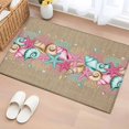thumbnail image 1 of 2x3 Ft Entryway Area Rug, Pink Starfish Abstract Kitchen Rug Runner Washable Floor Mat, Ocean Conch Coastal Coral Non Slip Indoor Door Mat Throw Carpet for Bathroom Living Room Bedroom, 1 of 8