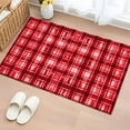 thumbnail image 1 of 2x3 Ft Entryway Area Rug, Red Plaid Kitchen Rug Runner Washable Floor Mat, Modern Art Checkered Farmhouse Non Slip Indoor Door Mat Throw Carpet for Bathroom Living Room Bedroom, 1 of 8