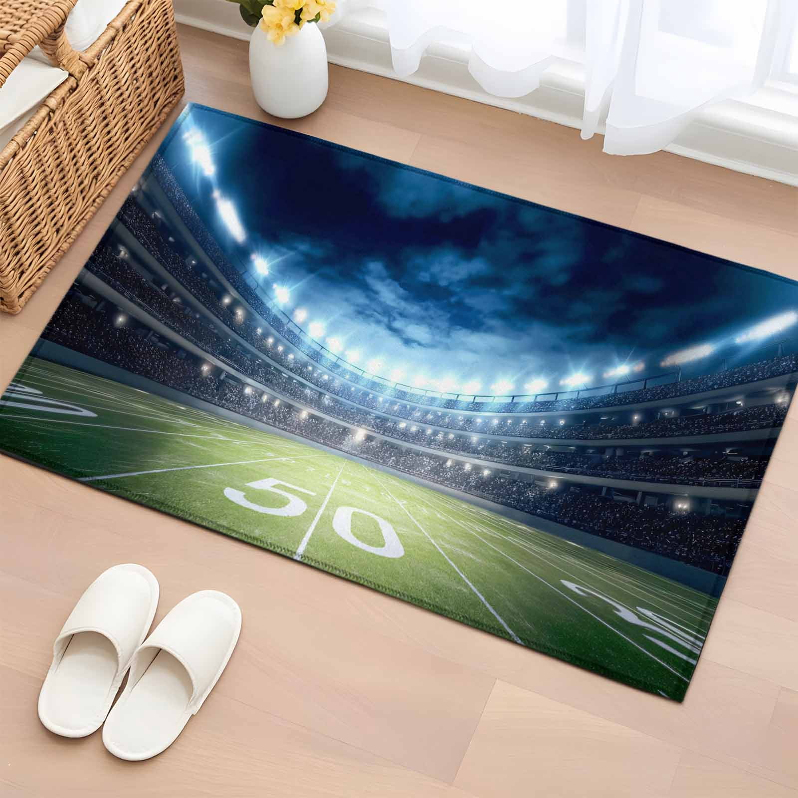 Pure Color Carpet Rugby 2x3 Ft Entryway Area Rug, Rugby Kitchen Rug Runner Washable Floor Mat ...