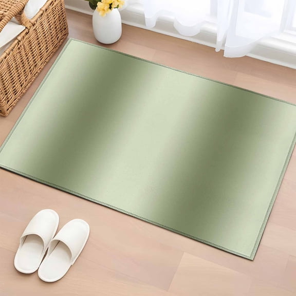 2x3 Ft Entryway Area Rug, Sage Green Ombre Kitchen Rug Runner Washable Floor Mat, Modern Abstract Art Farmhouse Gradient Non Slip Indoor Door Mat Throw Carpet for Bathroom Living Room Bedroom