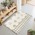 thumbnail image 1 of 2x3 Ft Entryway Area Rug, Sage Green Pine Cones Kitchen Rug Runner Washable Floor Mat, Modern Art Checkered Farmhouse Non Slip Indoor Door Mat Throw Carpet for Bathroom Living Room Bedroom, 1 of 8
