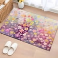 thumbnail image 1 of 2x3 Ft Entryway Area Rug, Spring Floral Kitchen Rug Runner Washable Floor Mat, Modern Oil Painted Daisy Botanical Elegant Non Slip Indoor Door Mat Throw Carpet for Bathroom Living Room Bedroom, 1 of 8