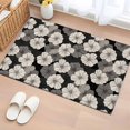 thumbnail image 1 of 2x3 Ft Entryway Area Rug, Vintage Flowers Kitchen Rug Runner Washable Floor Mat, Black Farmhouse Pastoral Chic Floral Non Slip Indoor Door Mat Throw Carpet for Bathroom Living Room Bedroom, 1 of 8