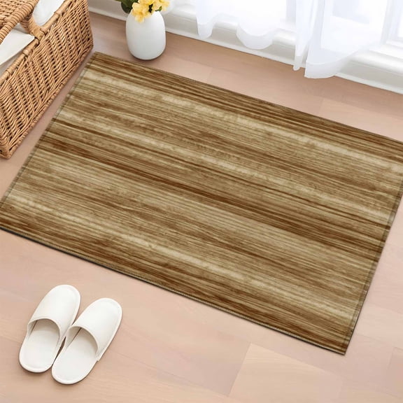 2x3 Ft Entryway Area Rug, Vintage Western Kitchen Rug Runner Washable Floor Mat, Rustic Farmhouse Wooden Grain Barn Door Non Slip Indoor Door Mat Throw Carpet for Bathroom Living Room Bedroom