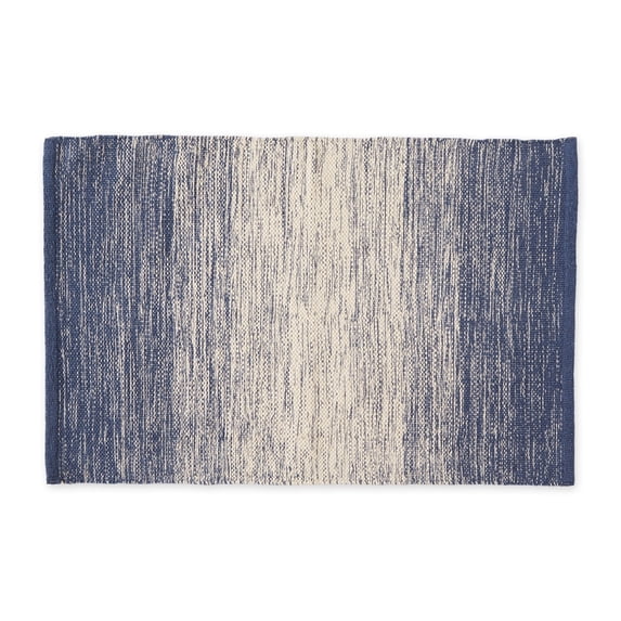 2x3-Ft Ombre Stripe Rug - French Blue