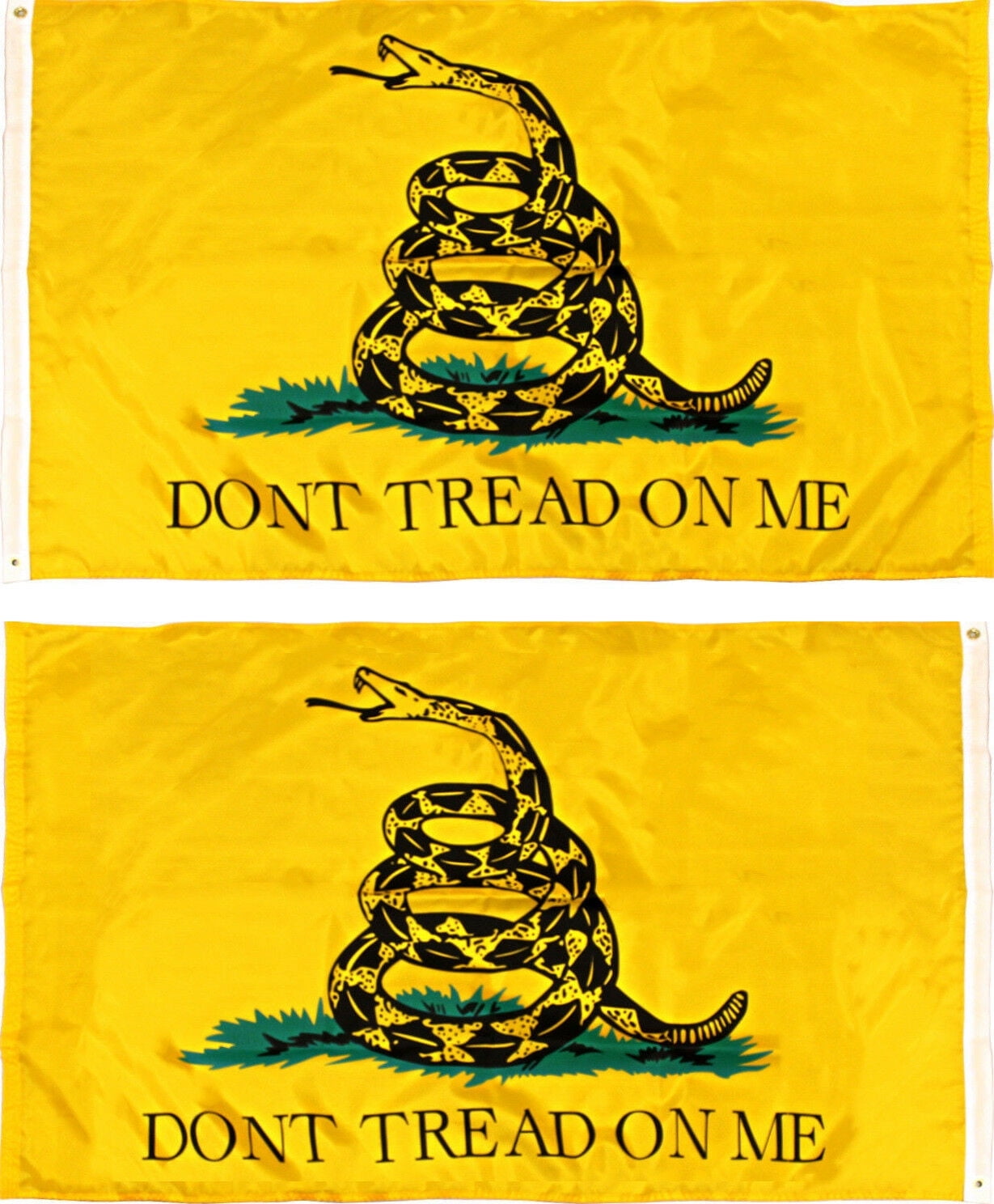 Poliestere Resistente Rfco Bandiera/Banner Gadsden 'Don't Tread On Me' 2x3  Piedi - Poliestere Super Resistente Bandiera Storica USA Don't Tread On Me  2'x3, image size:1229x1488