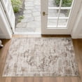 thumbnail image 1 of Brown 2x3 Area Rug Washable Entryway Distressed Small Rug, Vintage Boho Oriental Front Door Mat, Non-Slip Rubber Backing Stain Resistant Floor Mat for Entrance, Bathroom, Kitchen, Hallway., 1 of 9