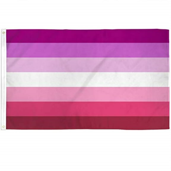 2x3 Lesbian Waterproof Flag LGBT Gay Pride Outdoor Banner Rainbow Polyester New