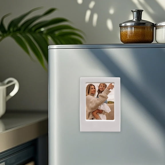 2x3 Magnet Picture Frames,Magnetic Photo Frame Refrigerator for Fujifilm Instax Mini Instant Film,for Fridge Small Picture Holder for 2x3in Picture,Adhesive Fridge Magnet,Wall Art Display Stand