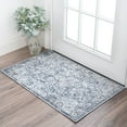 thumbnail image 1 of Bliss Rugs Traditional Indoor Doormat Oriental Floor Mat for Entrance, Indoor Door Mat | Blue, 2' x 3', 1 of 8