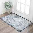 thumbnail image 1 of 2x3 Modern Blue Small Area Rug, Throw Mat for Indoor Entry | Ideal for Kitchen or Bathroom Rugs 2' x 3', 1 of 8