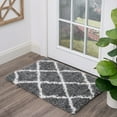 thumbnail image 1 of Bliss Rugs Transitional Diamond 2' x 3' Gray and White Polypropylene Indoor Area Rug, 2' x 3', 1 of 10