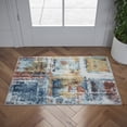 thumbnail image 1 of 2x3 Modern Navy Small Area Rug, Throw Mat for Indoor Entry | Ideal for Kitchen or Bathroom Rugs 2' x 3', 1 of 7