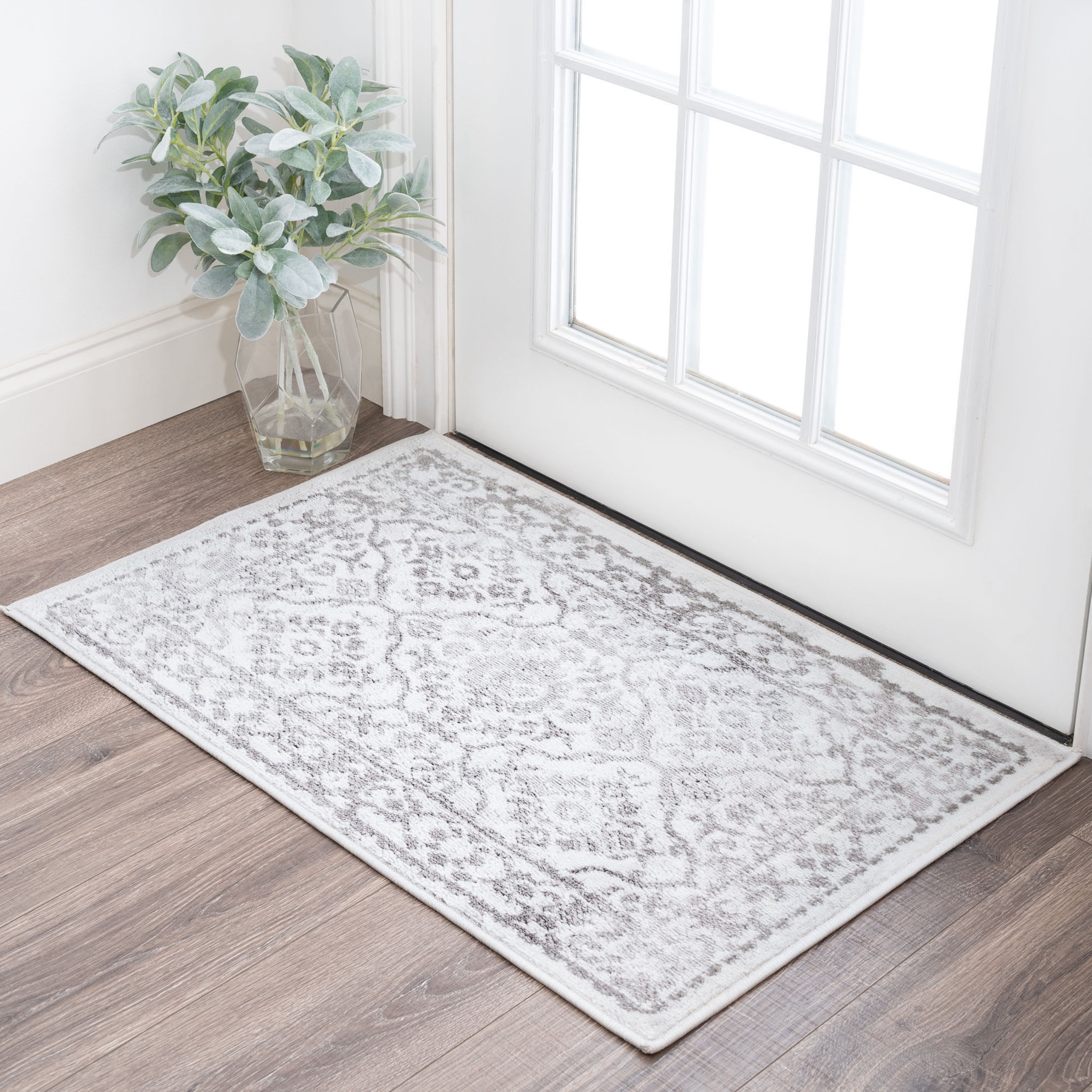 Bliss Rugs Traditional Indoor Doormat Oriental Floor Mat for Entrance