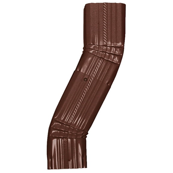 2x3 Off Set Elbow / Style B, Aluminum, Royal Brown