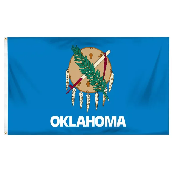 2x3 Oklahoma State Nylon Flag 2'x3' Banner Grommets 100D