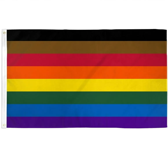 2x3 Philly Rainbow Waterproof Flag Philadelphia Gay Pride LGBTQ Outdoor Banner