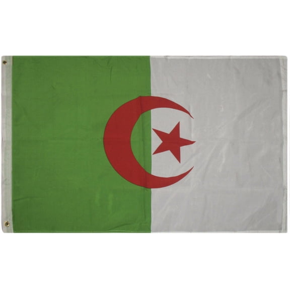 2x3 Republic of Algeria Rough Tex Knitted Flag 2'x3' Banner Grommets