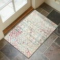 thumbnail image 1 of 2x3 Rugs for Entryway, Washable Entryway Rug Boho Small Area Rug, Non-Slip Soft Vintage Geometric Low-Pile Door Mat Indoor Entrance Carpet for Bedroom Kitchen Bathroom Living Room, Multi, 1 of 6