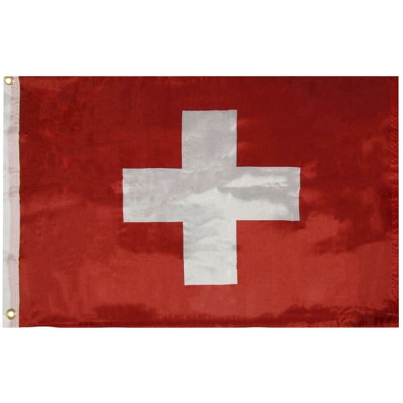 2x3 Switzerland Swiss Flag 2'x3' Polyester House Banner Grommets Premium