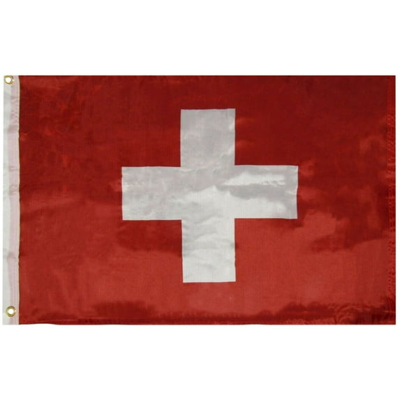 2x3 Switzerland Swiss Flag 2'x3' Polyester House Banner Grommets Premium