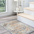 thumbnail image 1 of 2x3 Traditional Blue Small Area Rug, Throw Mat for Indoor Entry | Ideal for Kitchen or Bathroom Rugs 2' x 3', 1 of 7