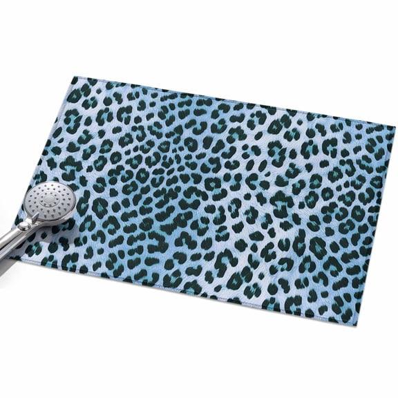 2x3 Washable Area Rugs,Abstract Blue Leopard Non-Slip Ultra Soft Rug Large Indoor Carpet,Farmhouse Animal Texture Floor Rugs for Home Living Room Bedroom Dining Room Office