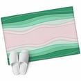 thumbnail image 1 of 2x3 Washable Area Rugs,Abstract Green Beige Ocean Wave Non-Slip Soft Rug Indoor Carpet,Floor Rugs for Living Room Bedroom, 1 of 9
