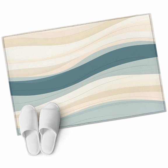 2x3 Washable Area Rugs,Abstract Sea Wave Effect Non-Slip Soft Rug Indoor Carpet,Floor Rugs for Living Room Bedroom