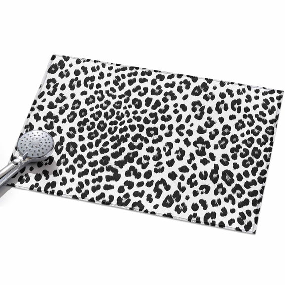 2x3 Washable Area Rugs,Animal Snow Leopard Pattern Non-Slip Ultra Soft Rug Large Indoor Carpet,Minimalist Monochrome Spotted Floor Rugs for Home Living Room Bedroom Dining Room Office