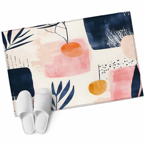 2x3 Washable Area Rugs,Boho Sun Abstract Leaves Non-Slip Soft Rug Indoor Carpet,Floor Rugs for Living Room Bedroom