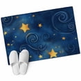 thumbnail image 1 of 2x3 Washable Area Rugs,Gold Star Swirling on Dark Blue Non-Slip Soft Rug Indoor Carpet,Floor Rugs for Living Room Bedroom, 1 of 9