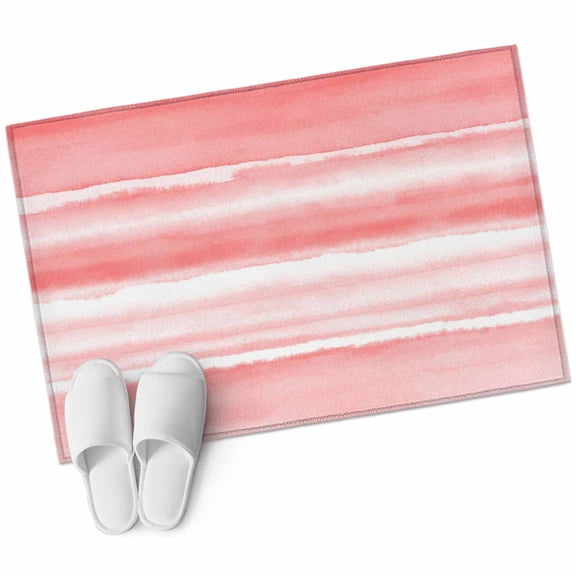 2x3 Washable Area Rugs,Modern Pink Ombre Ocean Wave Non-Slip Soft Rug Indoor Carpet,Floor Rugs for Living Room Bedroom