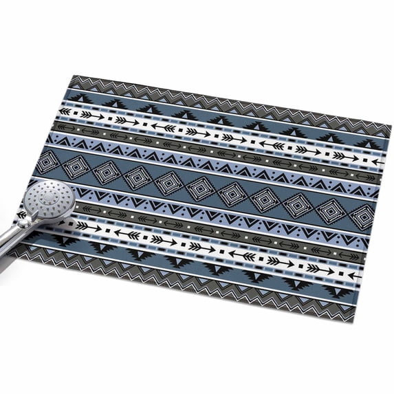2x3 Washable Area Rugs,Navy Blue Stripe Retro Boho Non-Slip Ultra Soft ...