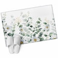 thumbnail image 1 of 2x3 Washable Area Rugs,Pastoral Daisy Eucalyptus Leaf Non-Slip Soft Rug Indoor Carpet,Floor Rugs for Living Room Bedroom, 1 of 9